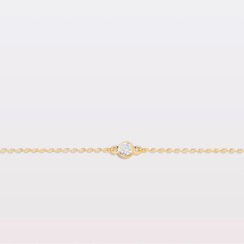 AURATE XL Diamond Bezel Bracelet 14k yellow gold